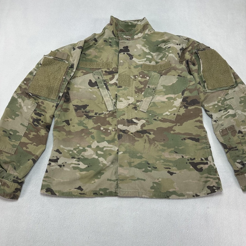 US Army Combat Uniform Jacket Mens Medium Short OCP‎ Camo Military Field ACU